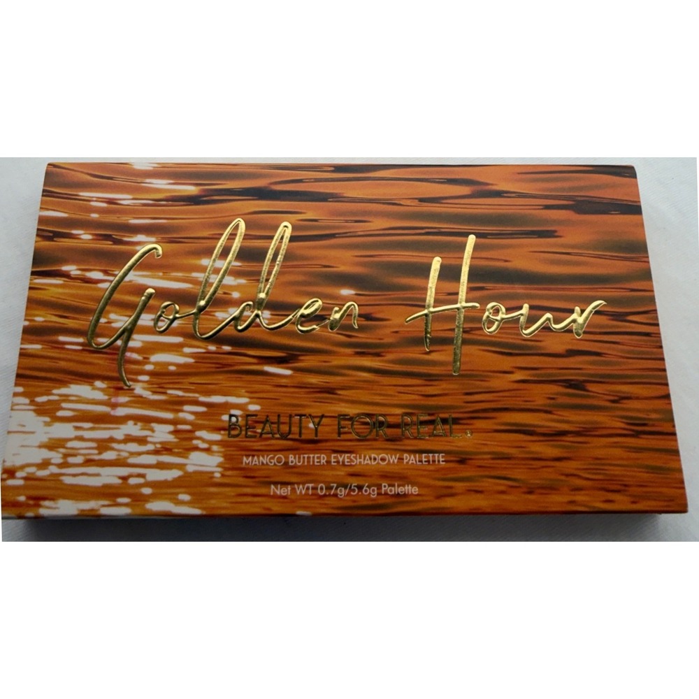 Beauty For Real Golden Hour Eyeshadow Palette 8 Shades Mango Butter Vegan New